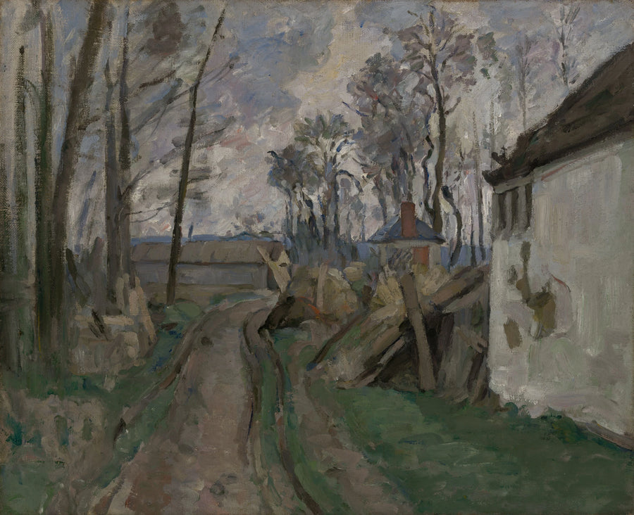 El Camino del pueblo - Paul Cézanne