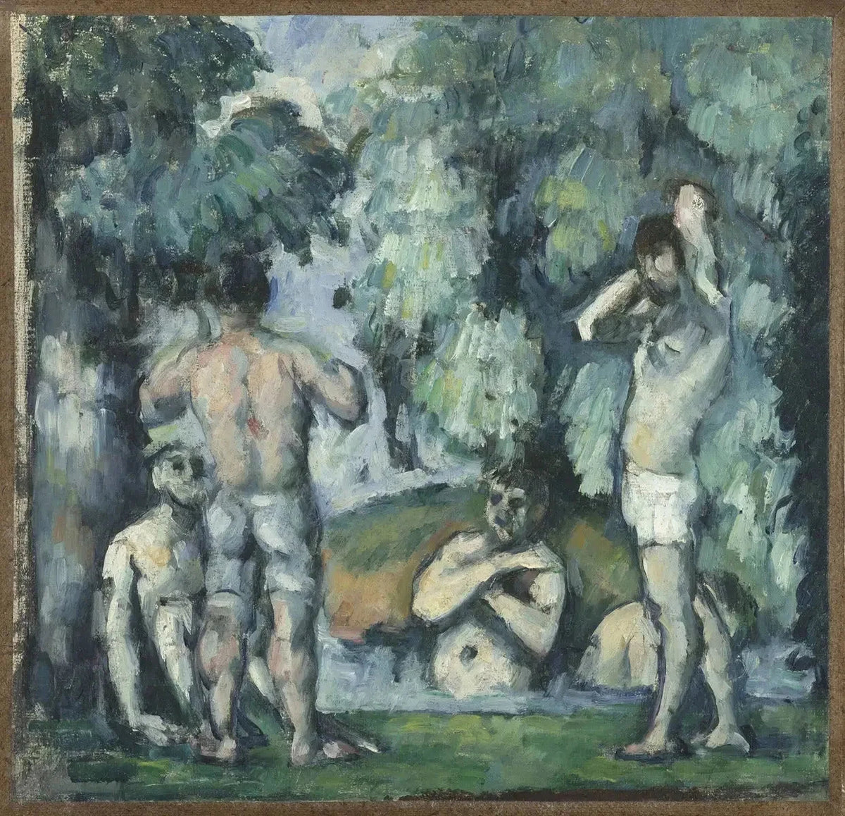 Cinci baterii, în jur de 1876-1877--- Paul Cézanne