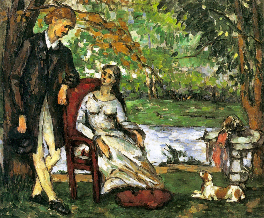La Conversación - Paul Cézanne