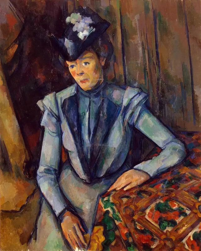 La Dama de Azul, alrededor de 1900-1904--- Paul Cézanne