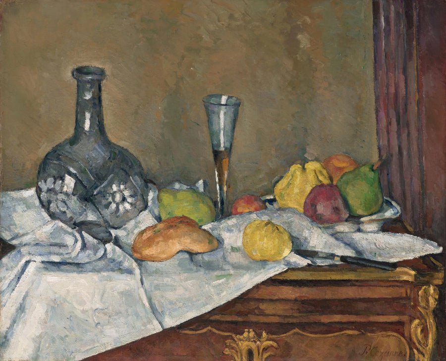 Bodegón con un postre - Paul Cézanne