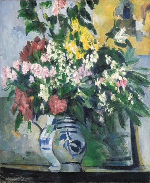 Los dos jarrones de flores, alrededor de 1877 - Paul Cézanne