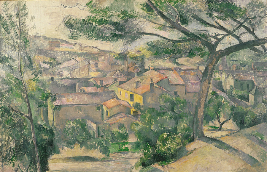 L'Estaque por la mañana, visto a contraluz - Paul Cézanne