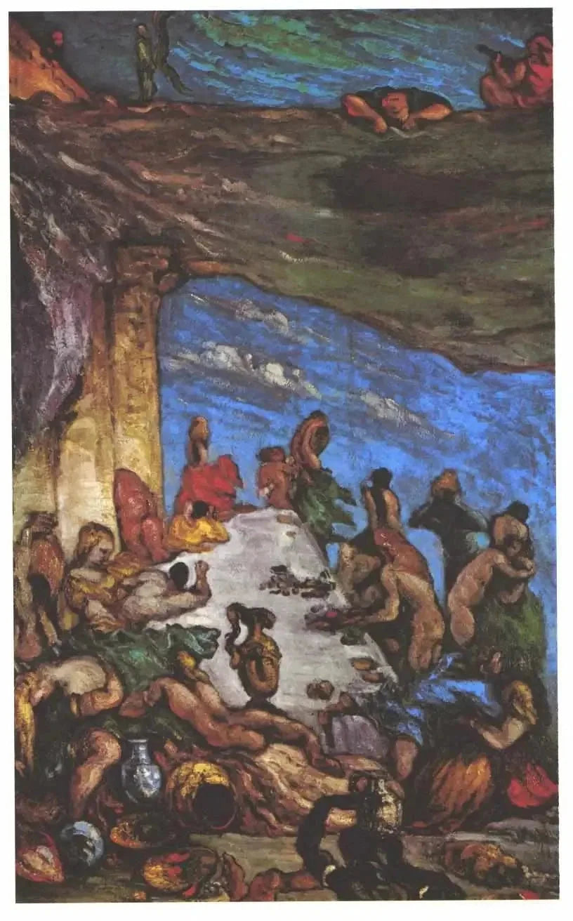 El Festín – La orgía; El banquete de Nabucodonosor - Paul Cézanne