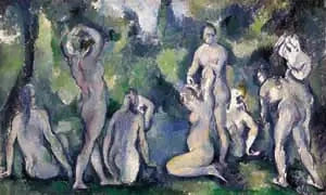 Grupo de bañistas - Paul Cézanne