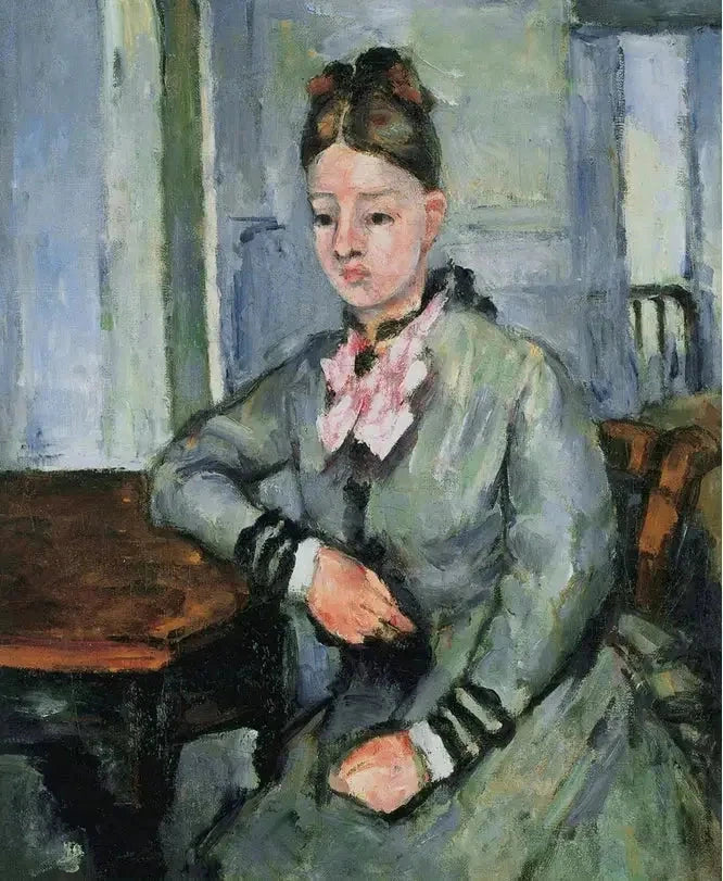 Señora Cézanne apoyada - Paul Cézanne