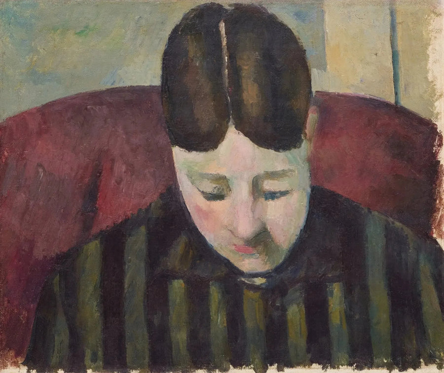 Retrato de Madame Cézanne - Paul Cézanne