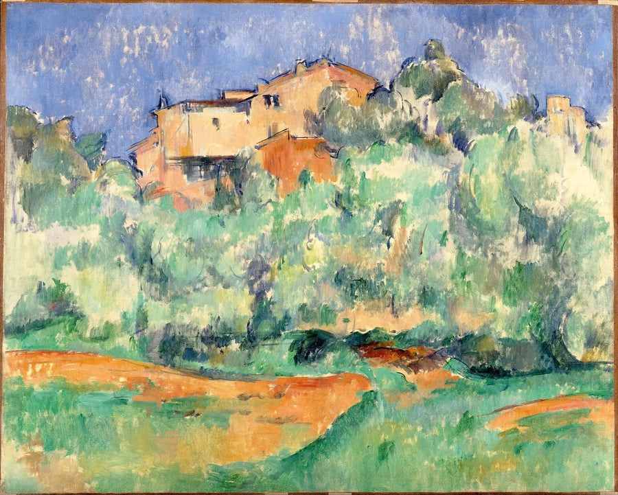 Casa de Bellevue y palomar - Paul Cézanne
