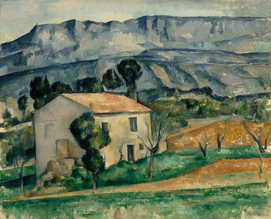 Casa frente a la Sainte-Victoire cerca de Gardanne - Paul Cézanne