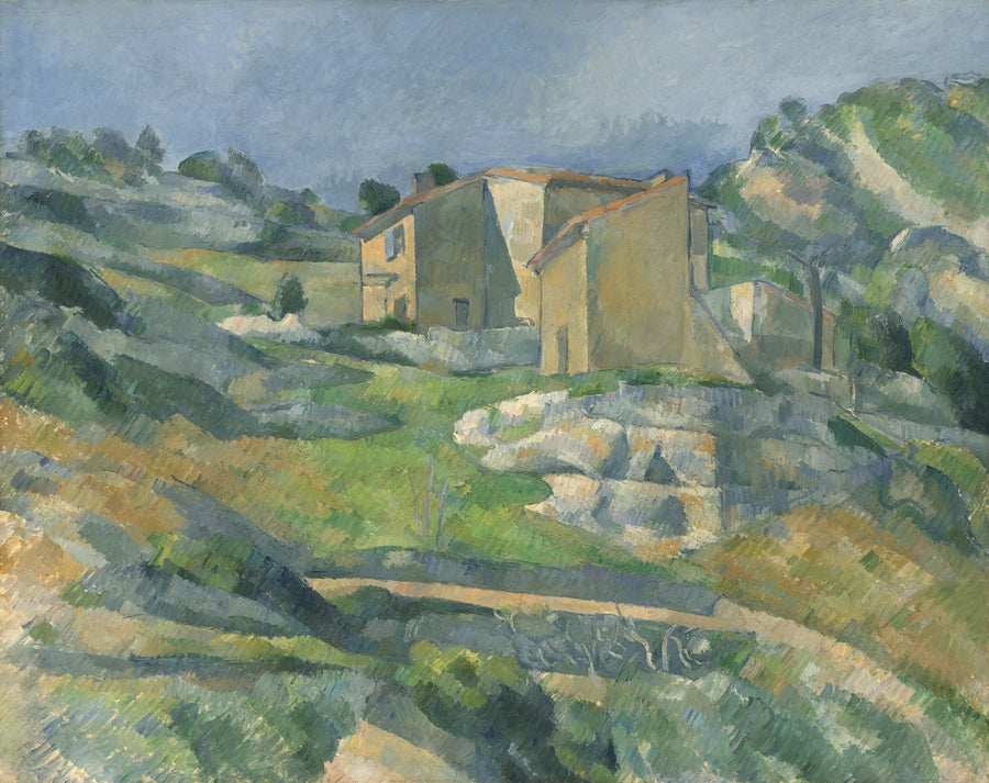 Casas en Provenza: El valle de Riaux cerca de l'Estaque - Paul Cézanne
