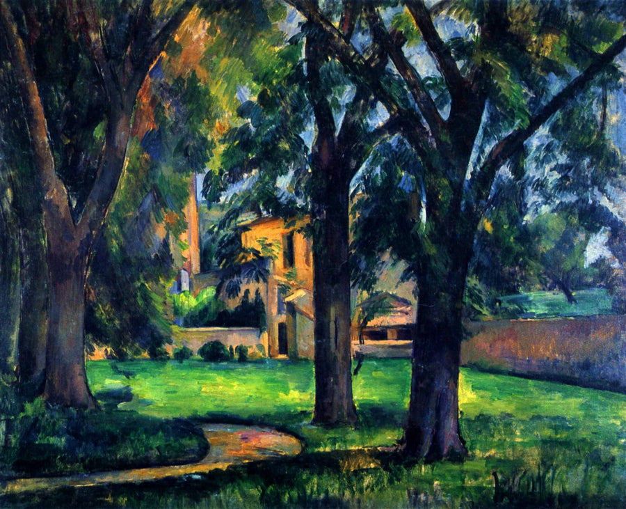 Castaños y granja del Jas de Bouffan. - Paul Cézanne