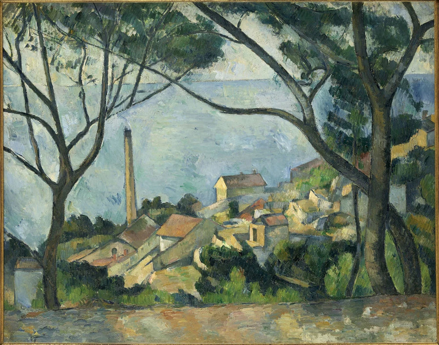 El mar en l'Estaque - Paul Cézanne