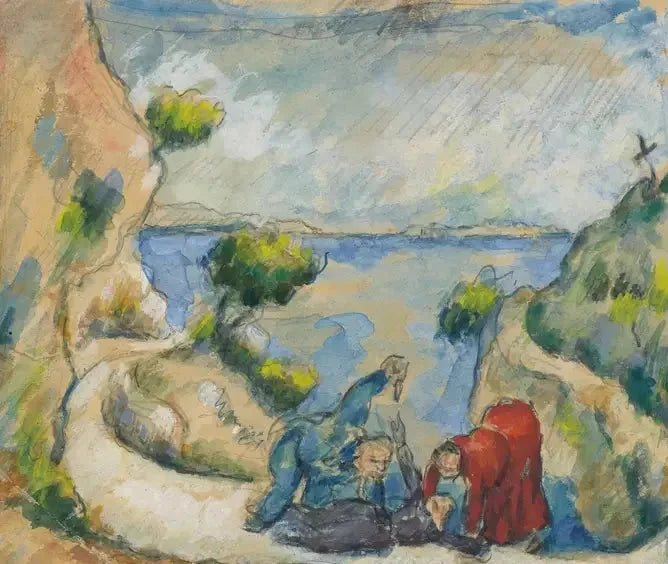 El asesinato en el barranco - Paul Cézanne