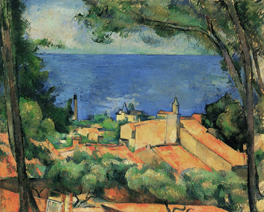 L'Estaque con techos rojos - Paul Cézanne