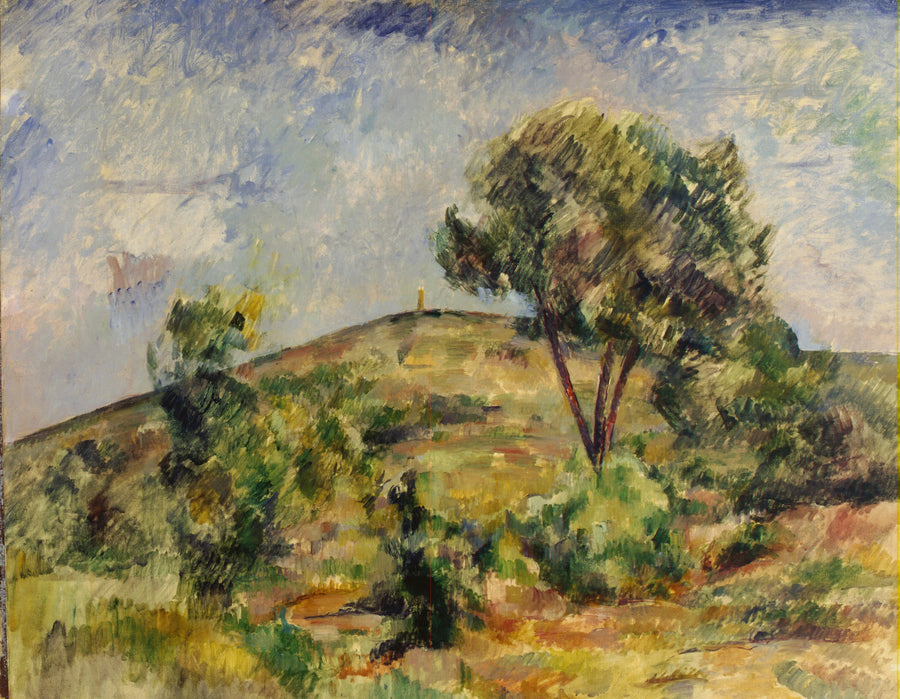 Paisaje cerca de Aix con la torre de César - Paul Cézanne