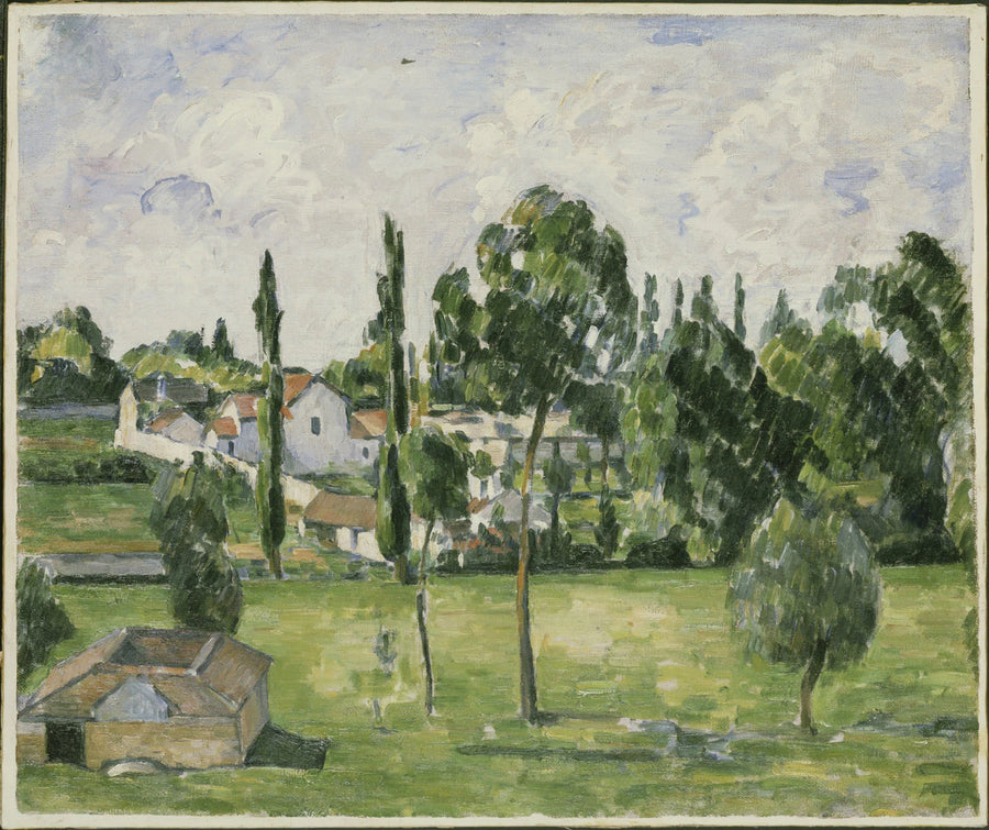 Paisaje con canal de agua - Paul Cézanne