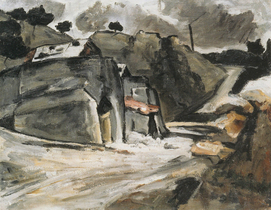 Paisaje provenzal (Rocas en l'Estaque) - Paul Cézanne