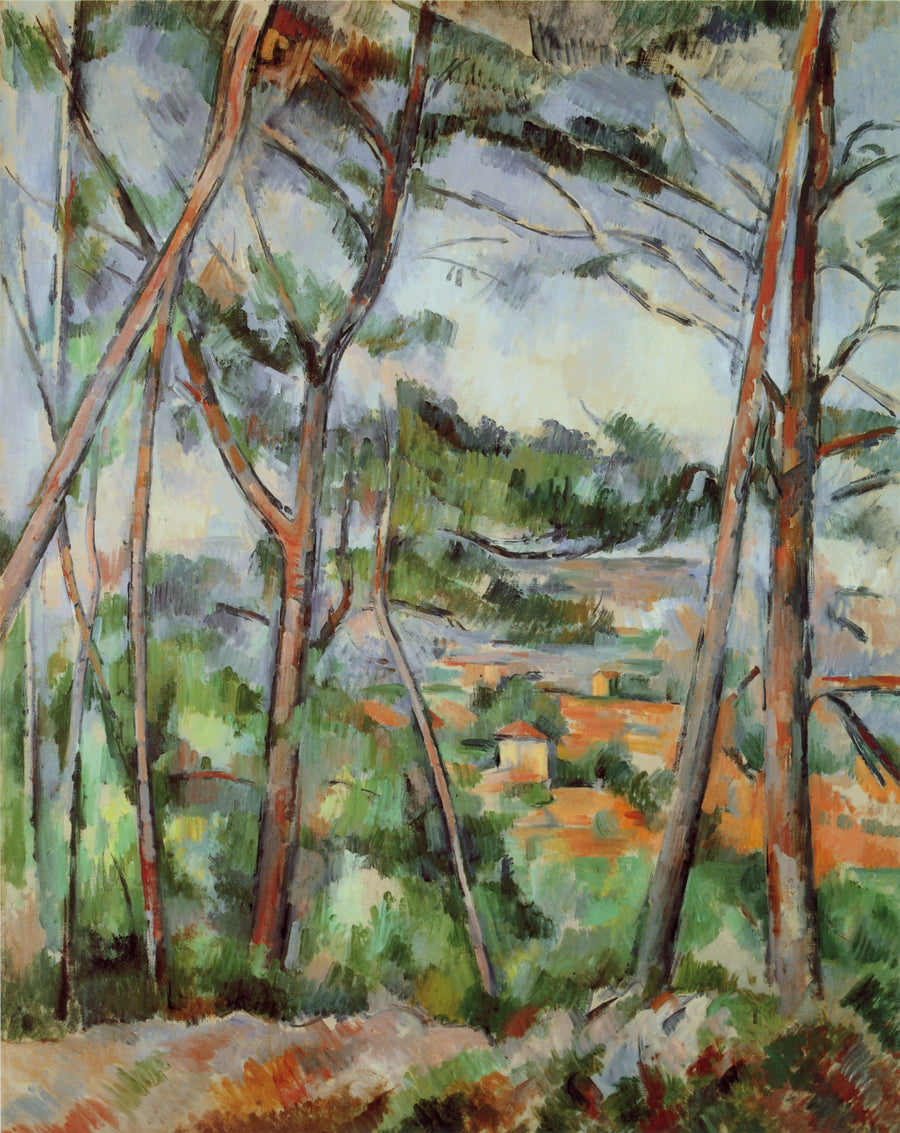 Paisaje de los alrededores de Aix (la llanura del Arc) - Paul Cézanne