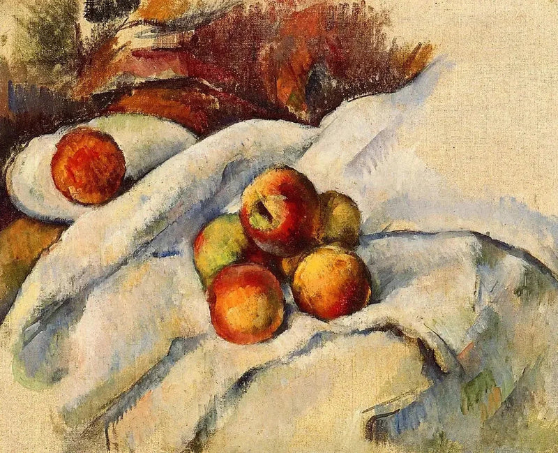 Manzanas sobre un paño - Paul Cézanne