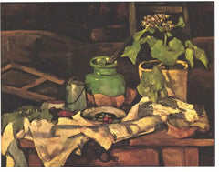 Maceta de flores sobre una mesa, 1878 -1880 - Paul Cézanne