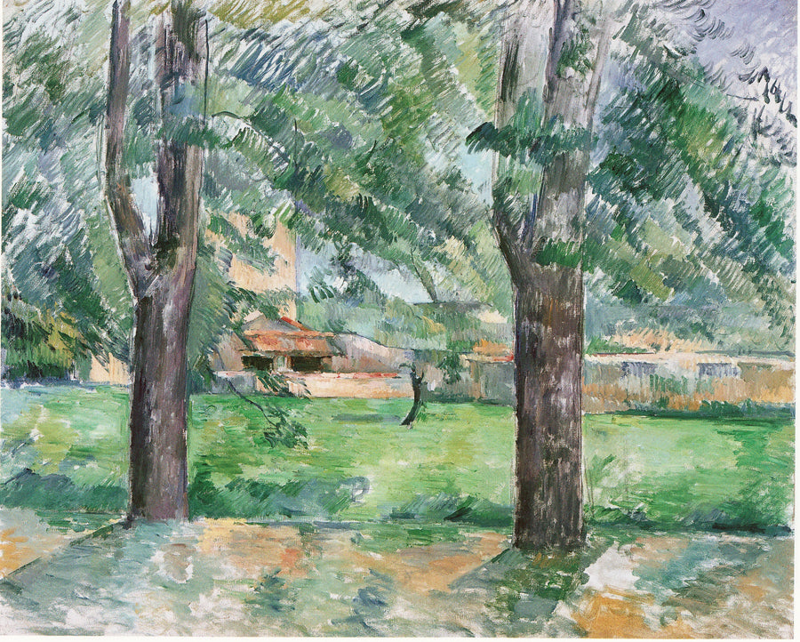 Pradera y granja del Jas de Bouffan - Paul Cézanne