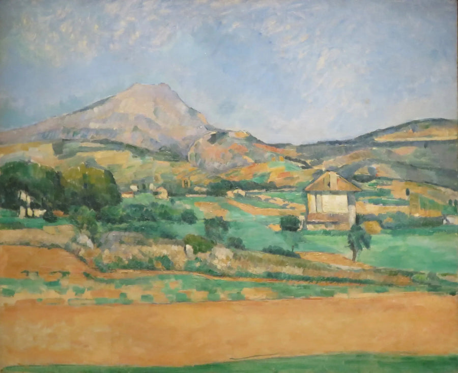 La Montaña Sainte-Victoire vista desde el camino de Valcros (y la bastida La Générale) - Paul Cézanne