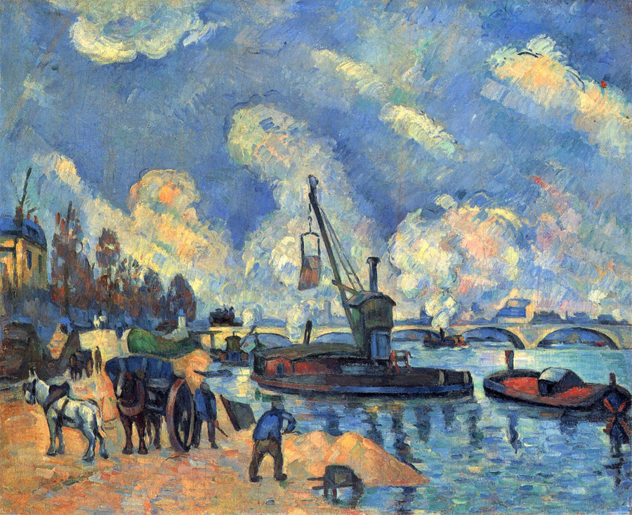El Sena en el muelle de Austerlitz - Paul Cézanne