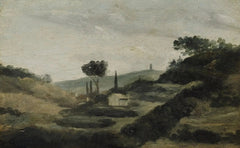 Paisaje desde la campiña de Aix hasta la torre de César, hacia 1862 - Paul Cézanne