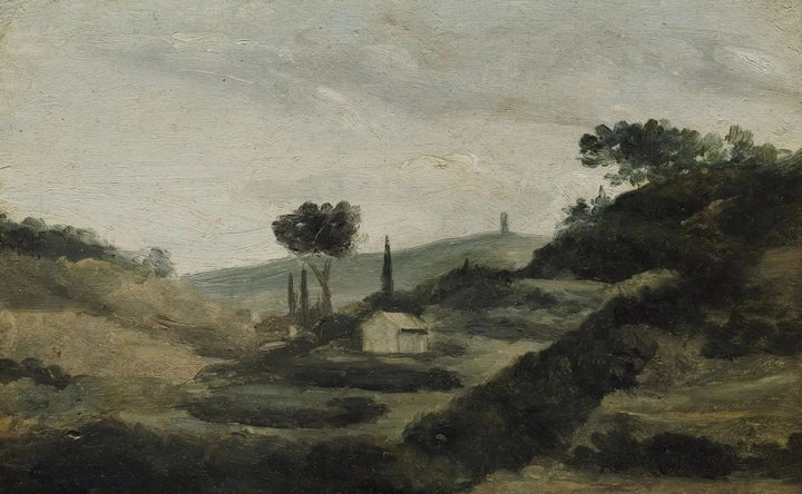 Paisaje desde la campiña de Aix hasta la torre de César, hacia 1862 - Paul Cézanne