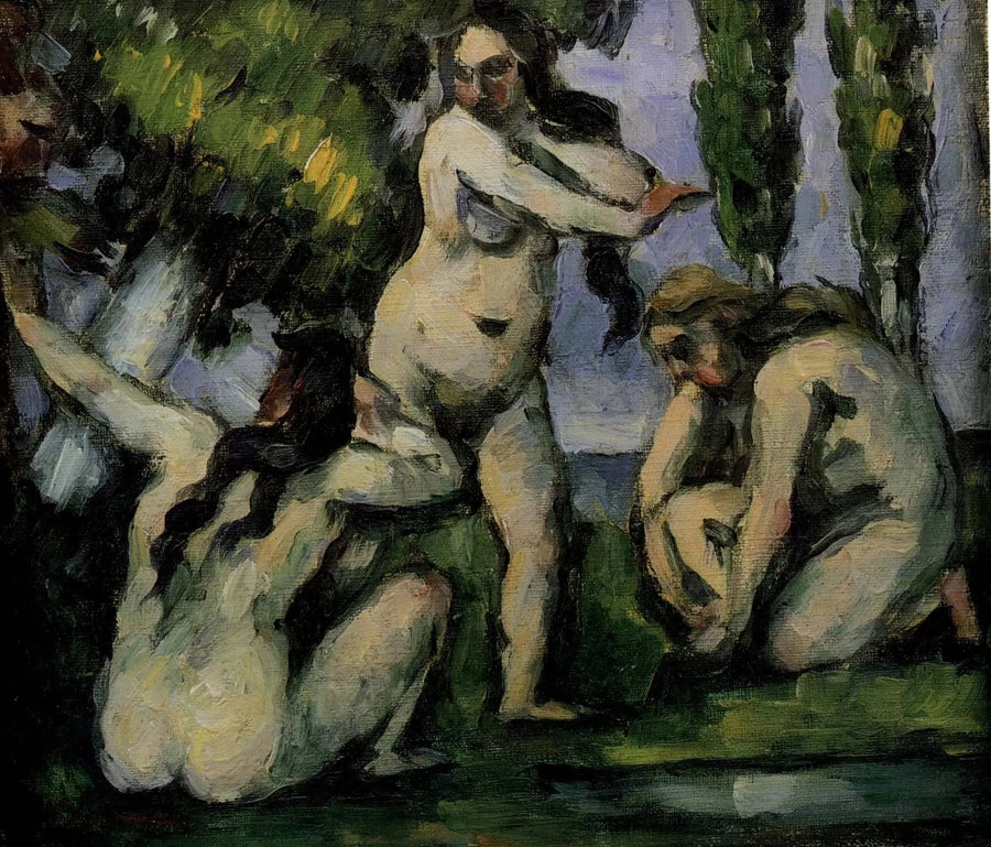 Tres bañistas - Paul Cézanne