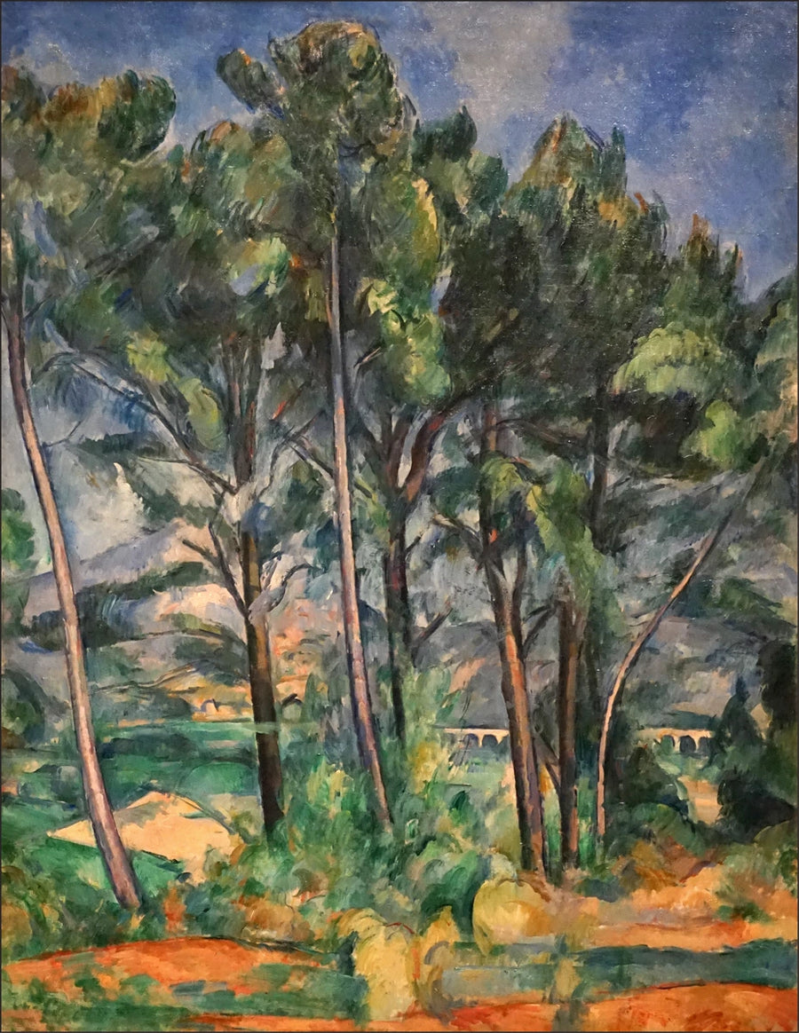 Montaña Sainte-Victoire y viaducto en el lado de Valcros - Paul Cézanne