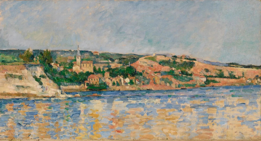 El pueblo de l'Estaque visto desde el mar - Paul Cézanne