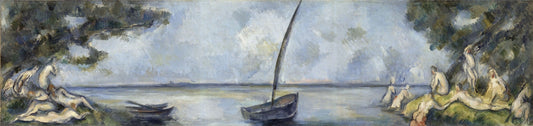 Bateaux et baigneurs - Paul Cézanne - Reproductions de tableaux et peintures haut de gamme