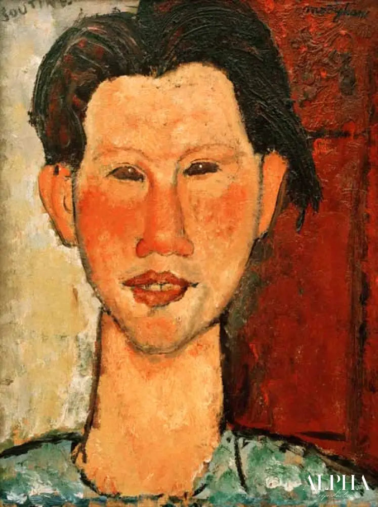 Chaim Soutine 1915 - Amedeo Modigliani - Reproductions de tableaux et peintures haut de gamme