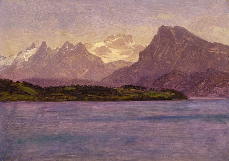 Cadena costera de Alaska - Albert Bierstadt