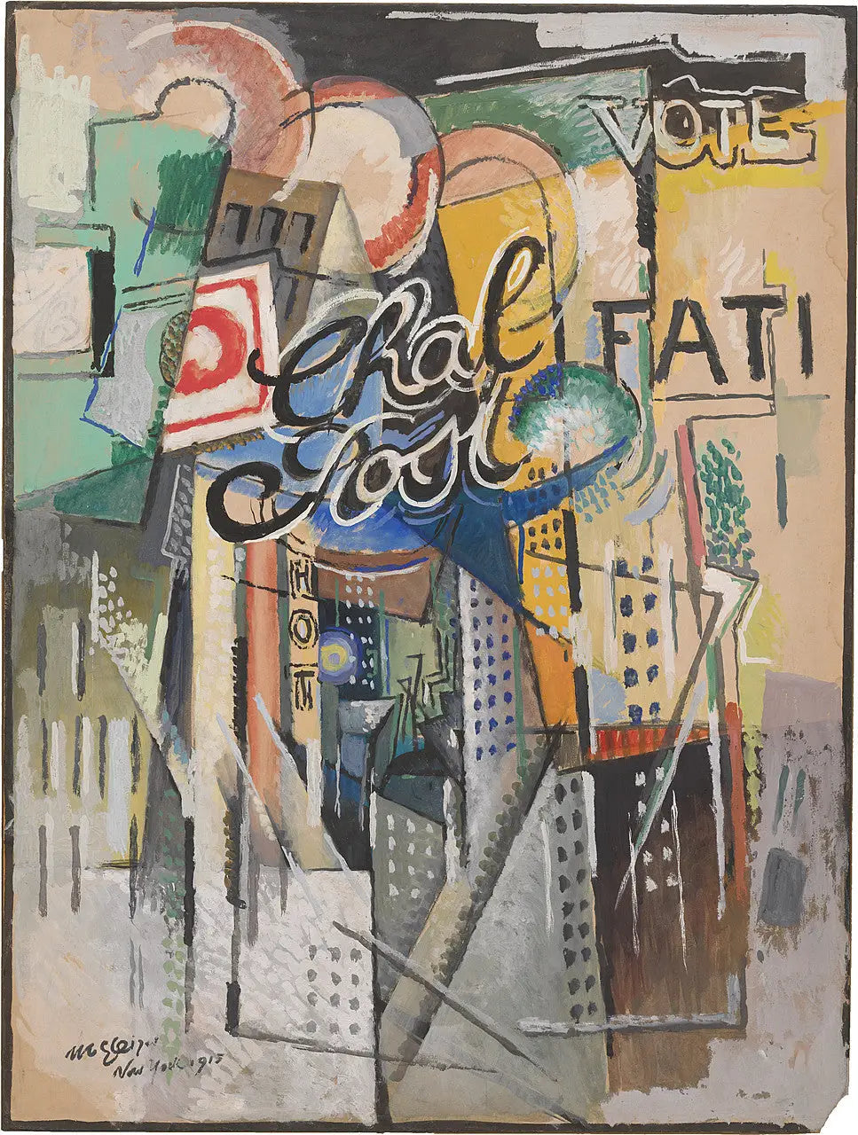 Chal Post - Albert Gleizes image 1 reproduction de peinture à l’huile