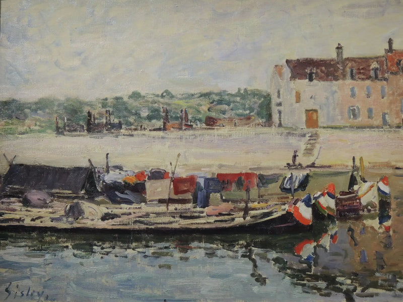 Barcos en St-Mammès - Alfred Sisley