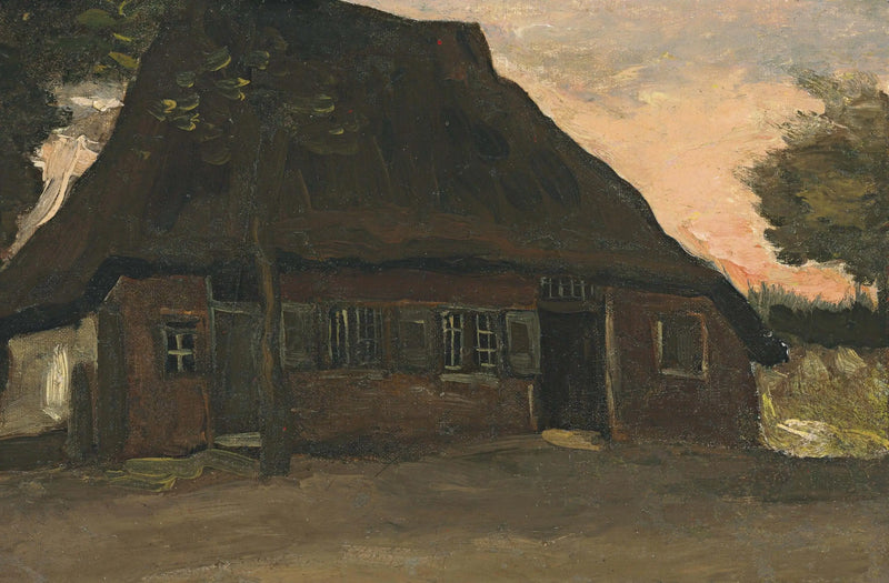 Chalet arbolado - Vincent van Gogh