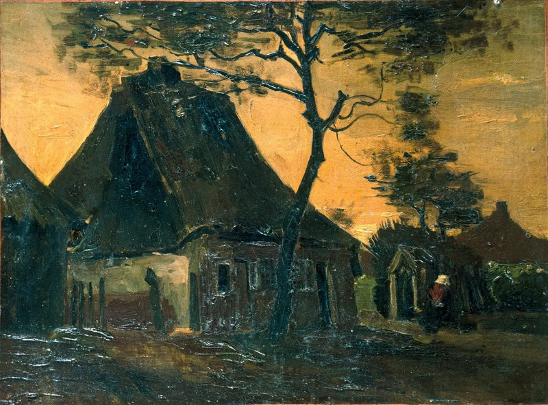 Chalet arbolado - Vincent van Gogh