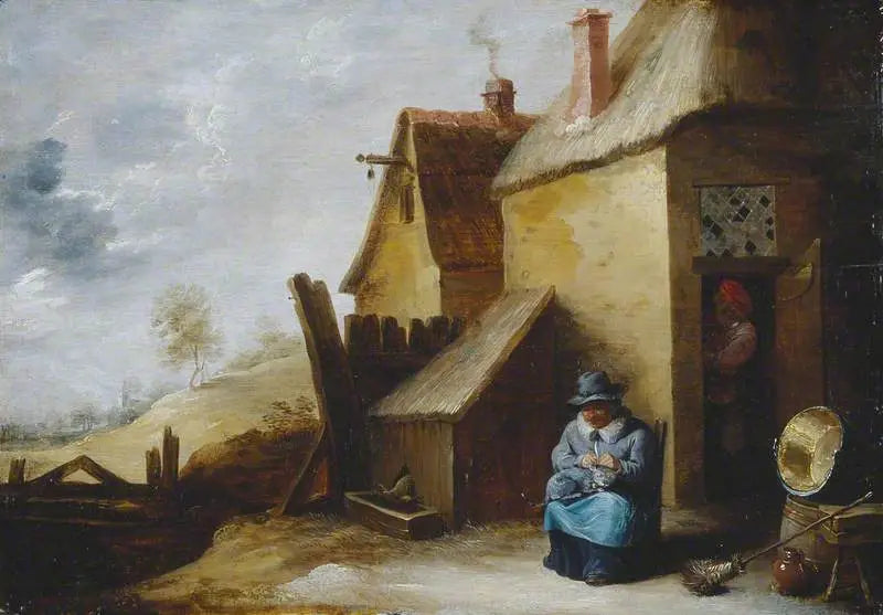 Chalet en un paisaje - David Teniers el Joven