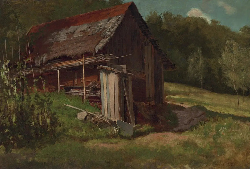 Chalet de montaña suizo - Albert Bierstadt