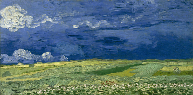 Campo de trigo bajo nubes de tormenta - Vincent van Gogh