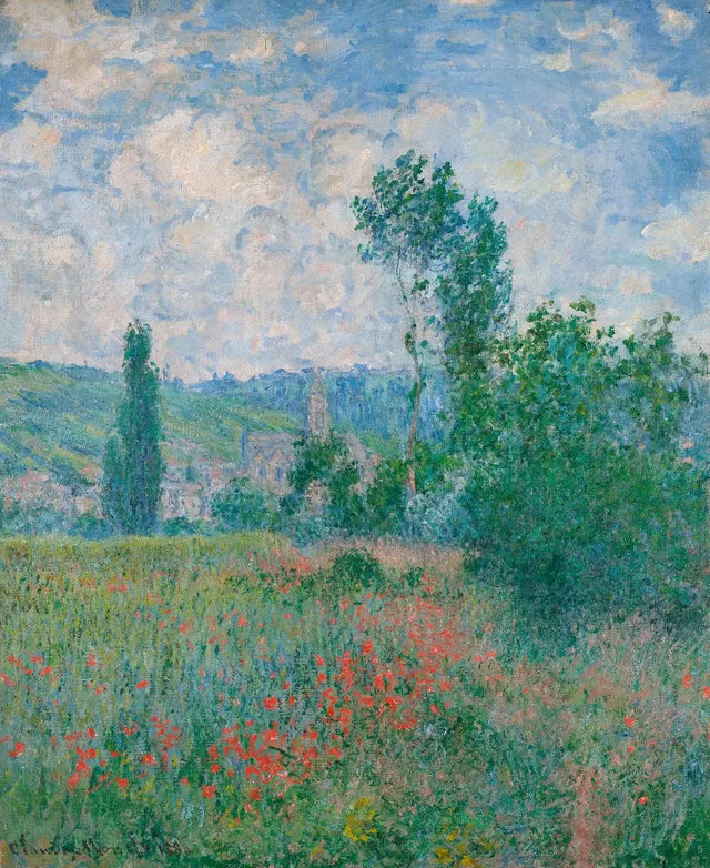 Campo de amapola W593 - Claude Monet