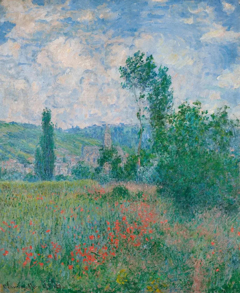 Campo de amapola W593 - Claude Monet