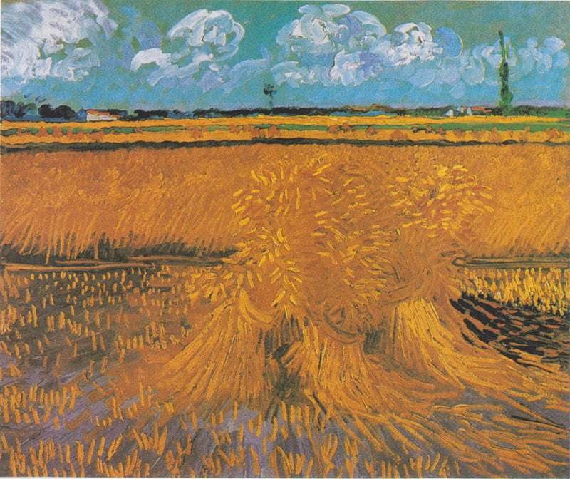 Campo de trigo con gavillas - Vincent van Gogh