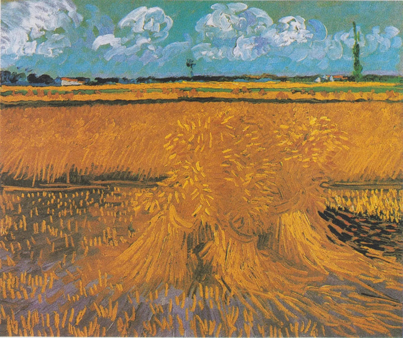 Campo de trigo con gavillas - Vincent van Gogh