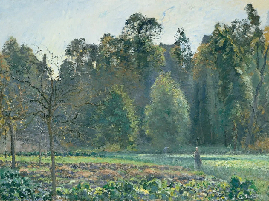 Campo de coles, Pontoise - Camille Pissarro