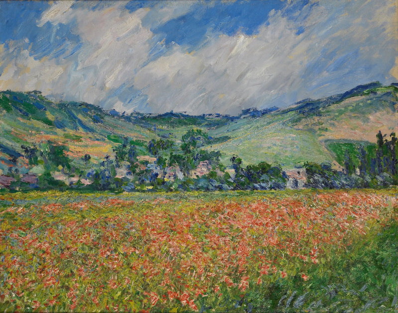 campo de amapolas. Alrededores de Giverny - Claude Monet