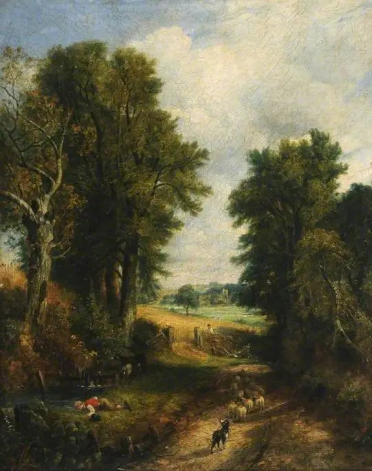 Campo de maíz (camino rural) - John Constable