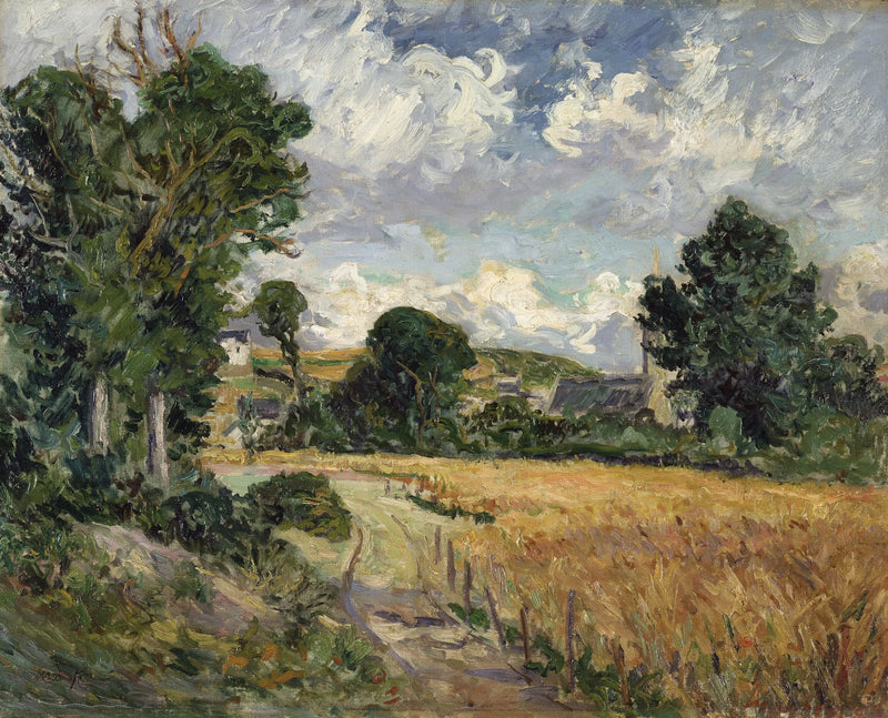 Campo de maíz en el valle de Saint-Jean-du-Doigt - Maxime Maufra